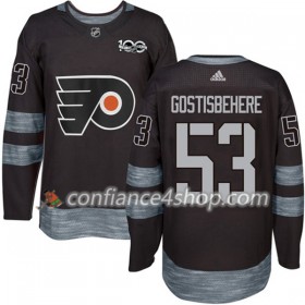 Adidas Maillot de Hockey Philadelphia Flyers Shayne Gostisbehere 53 1917-2017 100th Anniversary Noir Authentic - Homme